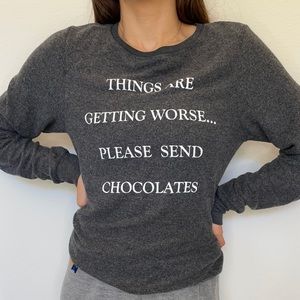 NWOT WILDFOX Gray Pullover - Size XS